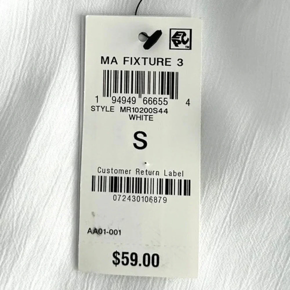 AND NOW THIS Women's Sleeveless Tiered Dress White - Picture 7 of 10